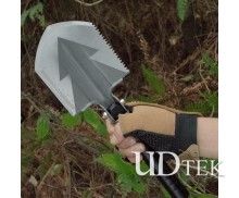 Hot selling multifunctional folding outdoor self-defense shovel camping survival military shovel UD21923CB